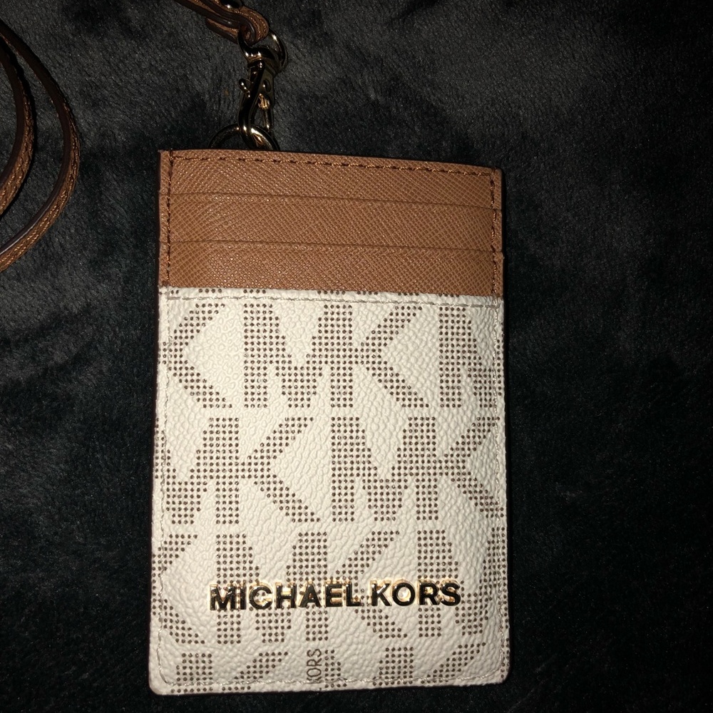 Michael Kors lanyard card holder